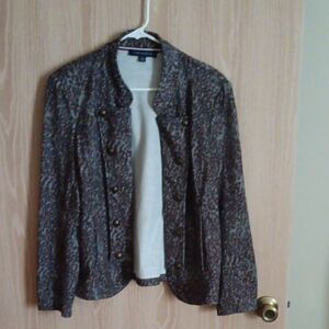 Tommy Hilfiger Women's Animal Pint Blazer